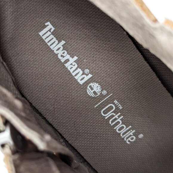 Timberland Women Tillson Lug Sole Light Taupe Nubuck Ankle Boots size 8.5 - Picture 10 of 12